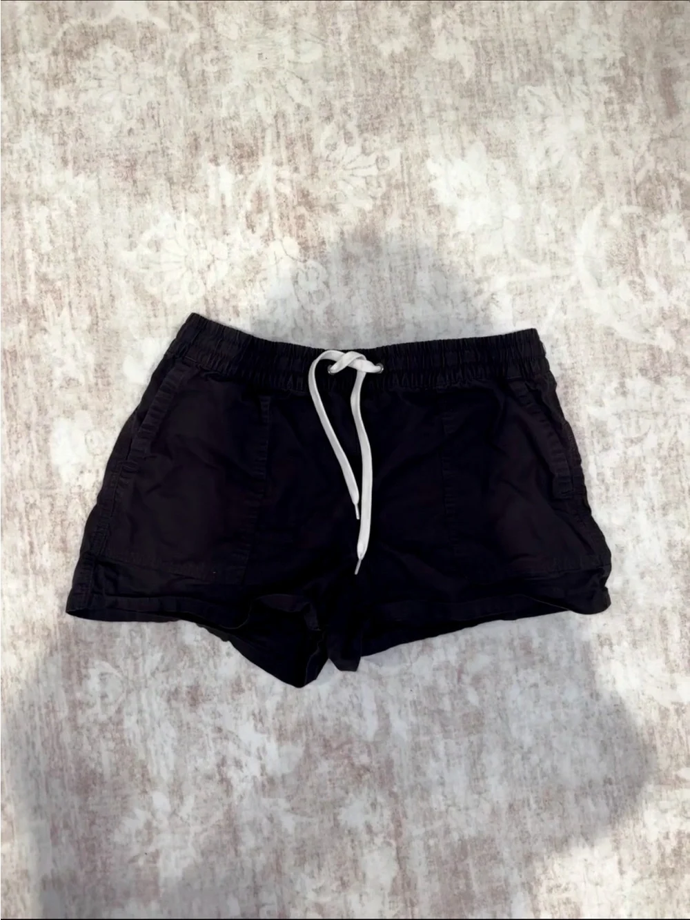 Womens Quince Organic Stretch Ripstop Shorts in Color Steel